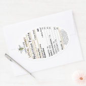 2021 Honingvoeding werkt ovaal etiket met bijen (Envelop)