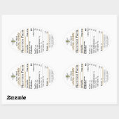 2021 Honingvoeding werkt ovaal etiket met bijen (Vel)