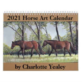2021 Horse Art Calendar van Charlotte Yealey Kalender