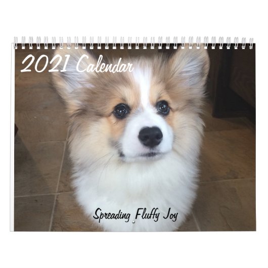 2021 Hudson the Fluffy Corgi Calendar Kalender (Hoes)