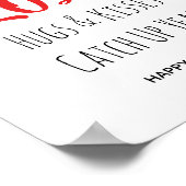 2021 Hugs Kisses vangen op | Nieuw jaar Poster (Hoek)