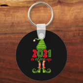 2021 Is Elfed Up - Funny Christmas Family Pajama  Sleutelhanger (Voorkant)