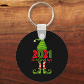 2021 Is Elfed Up - Funny Christmas Family Pajama Sleutelhanger (Voorkant)