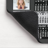 2021 jaar Maandelijkse kalender Mod Black Photo Co Muismat (Hoek)