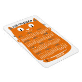 2021 Jaar Maandelijkse kalender Oranje Kat uit de  Magneet (Rechterzijde)