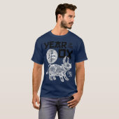 2021 jaar Ox Chinese Zodiac New T-shirt (Voorkant volledig)
