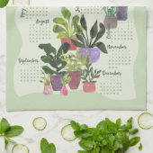 2021 Jaar Planten keukenhanddoek voor Planten binn (Gevouwen)