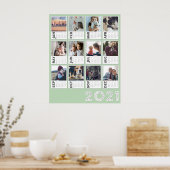 2021 Jaar Tijdelijk Poster van het Collage van de (Keuken)