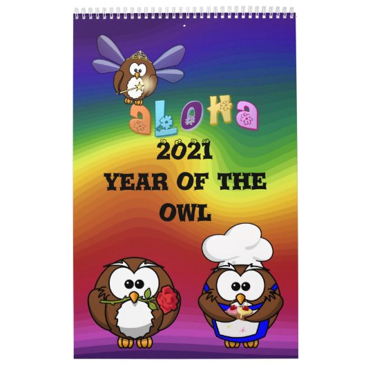 2021 jaar van de uil kalender (Hoes)