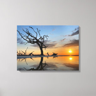 2021 jekyll eiland sunrise #4 canvas afdruk