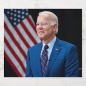 2021 Joe Biden US President Portrait Bier Etiket (Enkel label)