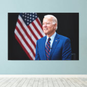 2021 Joe Biden US President Portrait Canvas Afdruk (Insitu (Houten vloer))