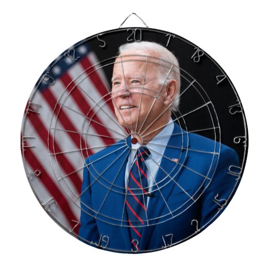 2021 Joe Biden US President Portrait Dartbord (Voorkant)