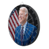 2021 Joe Biden US President Portrait Dartbord (Voorkant Rechts)