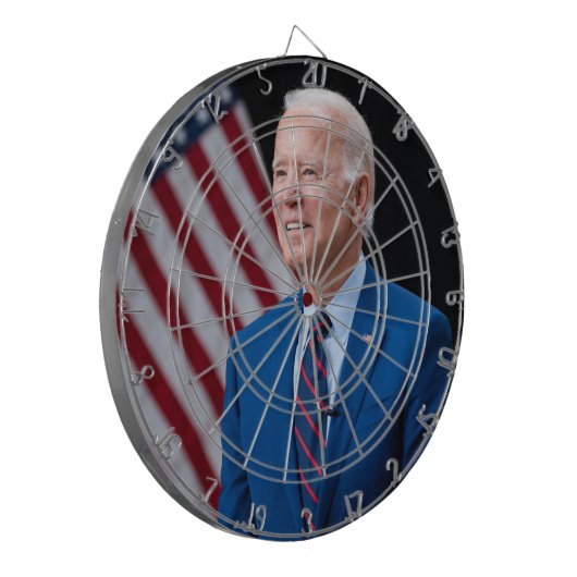 2021 Joe Biden US President Portrait Dartbord (Voorkant Links)
