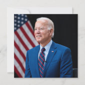 2021 Joe Biden US President Portrait Feestdagenkaart (Voorkant)