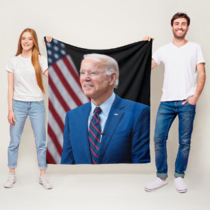 2021 Joe Biden US President Portrait Fleece Deken