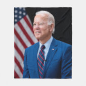 2021 Joe Biden US President Portrait Fleece Deken (Voorkant)