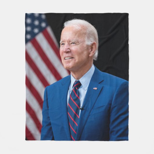 2021 Joe Biden US President Portrait Fleece Deken (Voorkant)