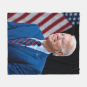 2021 Joe Biden US President Portrait Fleece Deken (Voorkant (Horizontaal))