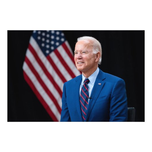 2021 Joe Biden US President Portrait Foto Afdruk (Voorkant)