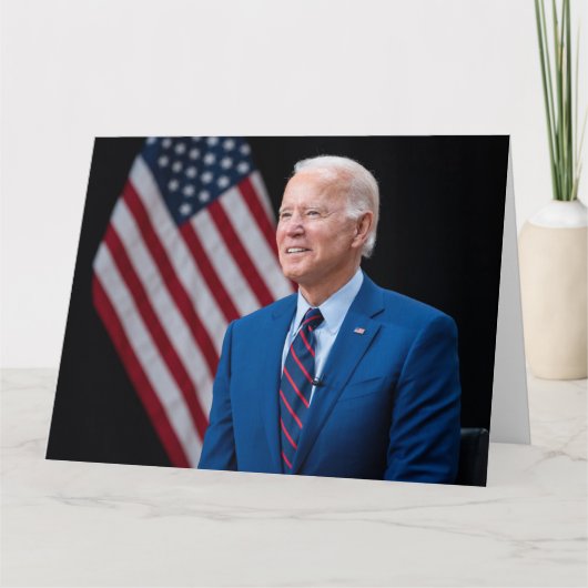 2021 Joe Biden US President Portrait Kaart (Voorkant)