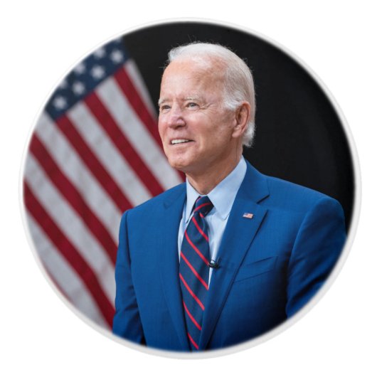2021 Joe Biden US President Portrait Keramische Knop (Voorkant)