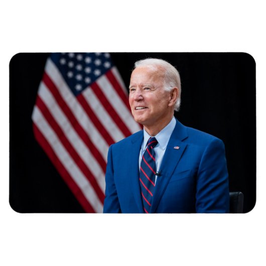 2021 Joe Biden US President Portrait Magneet (Horizontaal)