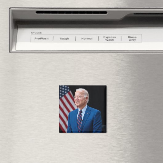 2021 Joe Biden US President Portrait Magneet (Insitu (Vaatwasser))