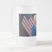 2021 Joe Biden US President Portrait Matglas Bierpul (Voorkant links)