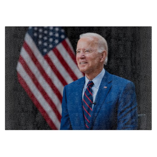 2021 Joe Biden US President Portrait Snijplank (Voorkant)