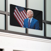 2021 Joe Biden US President Portrait Spandoek (Buitenkant Gebouw)