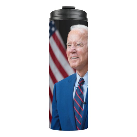 2021 Joe Biden US President Portrait Thermosbeker (Voorkant)
