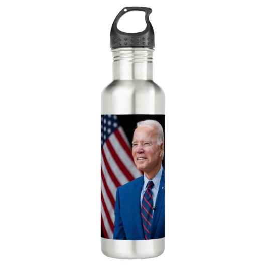 2021 Joe Biden US President Portrait Waterfles (Voorkant)