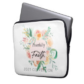 2021 JW-Verdrag - Krachtig door Faith Mok Pocket  Laptop Sleeve (Voorkant Links)