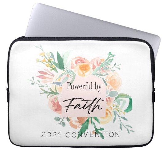 2021 JW-Verdrag - Krachtig door Faith Mok Pocket  Laptop Sleeve (Voorkant)
