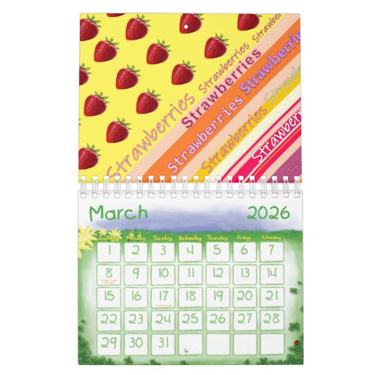 2021 Kalender Aardbei (Mar 2026)