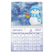 2021 Kalender Kerstmis Sneeuwman (Jan 2027)