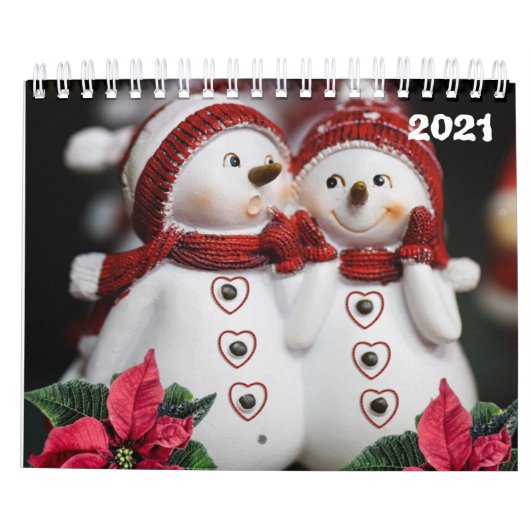2021 Kalender Kerstmis Sneeuwman (Achterkant)
