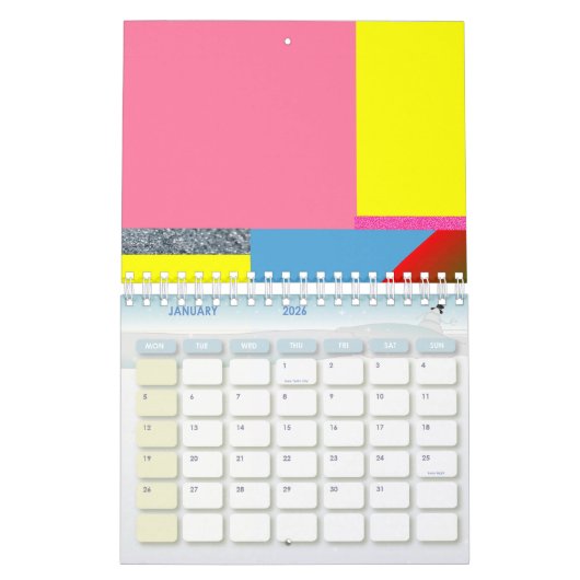 2021 Kalender kleurrijke kleuren (Jan 2026)