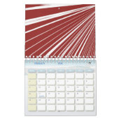 2021 Kalender Kleurrijke Strepen Opossum Bloemen (Feb 2026)