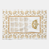 2021 Kalender Koningin Harten Gold Crown Tiara Bor Theedoek (Horizontaal)