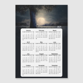 2021 Kalender Magic Tree Volle Maan