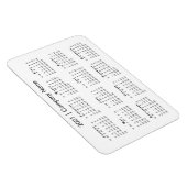2021 Kalender met de Wit Naam van bedrijf Magneet (Rechterzijde)
