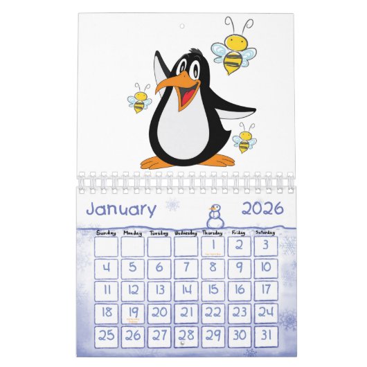 2021 Kalender Pinguïn (Jan 2026)