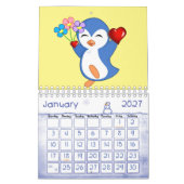 2021 Kalender Pinguïn Liefde (Jan 2027)