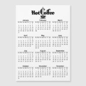 2021 Kalender Retro Hot Coffee Signage Magnetisch (Voorkant)