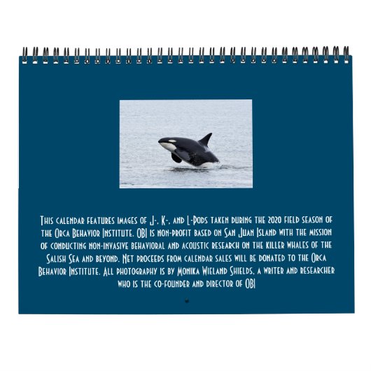 2021 Kalender voor de walvis van de Zuidelijke Ing (Achterkant)