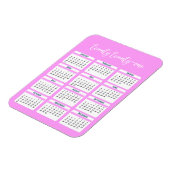 2021 Kalender voor het hele jaar Script Magneet (Linkerzijde)