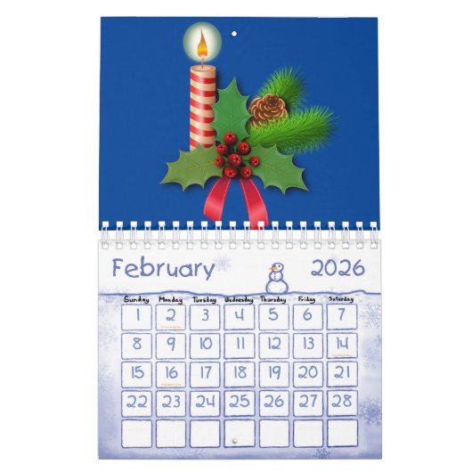 2021 Kalender Vrolijk Kerstfeest (Feb 2026)